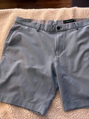 Dunning Golf Shorts — Powder Blue — Size 36